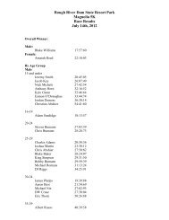 Rough River Dam State Resort Park Magnolia 5K Race Results July ...