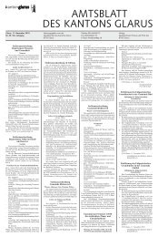Amtsblatt des Kantons Glarus, 11.11.10 - glarus24.ch