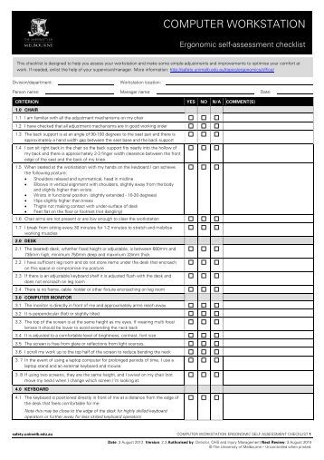 workstation assessment template computer workstation ergonomic self evaluation survey workstation assessment template computer workstation ergonomic self evaluation survey