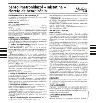 benzoilmetronidazol + nistatina + cloreto de benzalcÃ´nio - Medley
