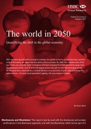 The World in 2050-Quantifying the shift in the global economy - HSBC