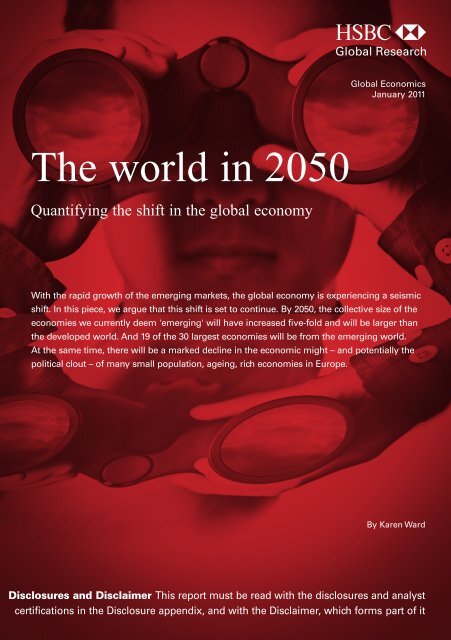 The World in 2050-Quantifying the shift in the global economy - HSBC
