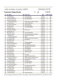 mtb-hobby trophy 2005 RANGLISTE - MTB Trophy