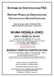 PR060101 FSC GF rapport public Wijma ... - WIJMA Cameroun