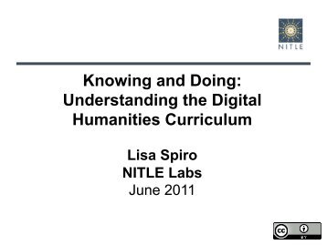 Knowing and Doing: Understanding the Digital Humanities Curriculum
