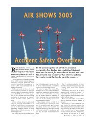 In his annual update on air show accidents worldwide, Des Barker ...