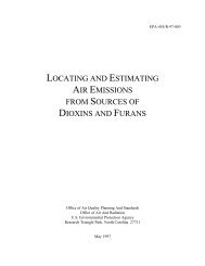 Locating and Estimating Our Emissions from Sources of Dioxins and ...