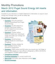 PSE March 2012 Customer Bill package - Puget Sound Energy