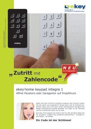 ekey keypad Flyer - Mauch Controls