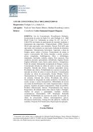 voto contra a fusÃ£o - Conselho Administrativo de Defesa EconÃ´mica