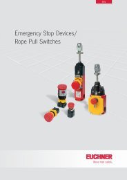 E-Stop Buttons - Euchner-USA, Inc.