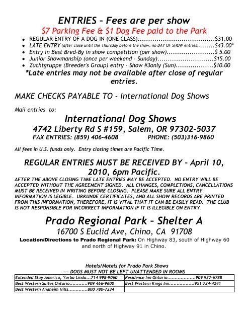 International Dog Shows - International All Breed Canine Association