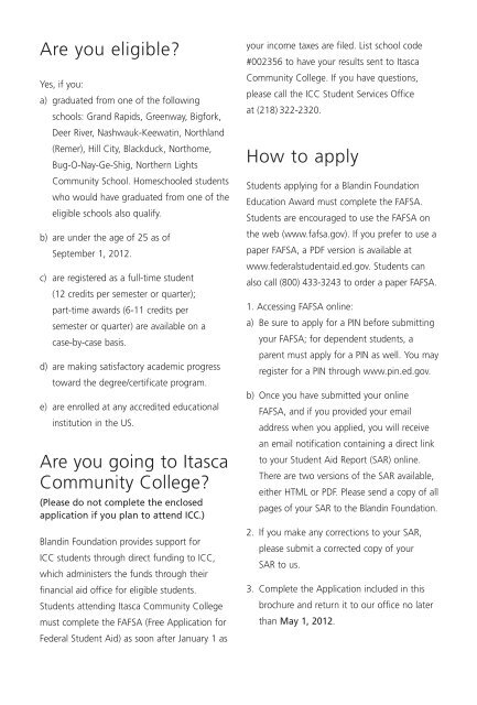 pdf for scholarship - Blandin Foundation