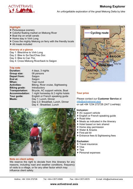 Download FREE Brochure - Active Travel Vietnam