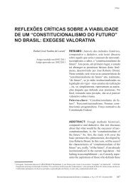 constitucionalismo do futuro - revista internacional direito e cidadania