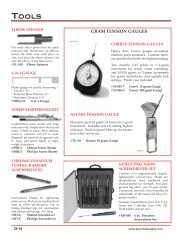 gauges & micrometers view catalog - Pianotek Supply Company