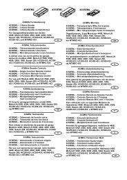 4330EML 4333EML 4335EML - Telecommandes Toutes-marques