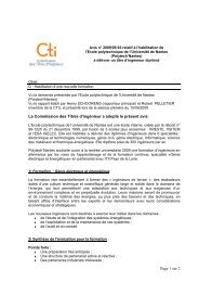 Avis Polytech'Nantes - Commission des Titres d'IngÃ©nieur