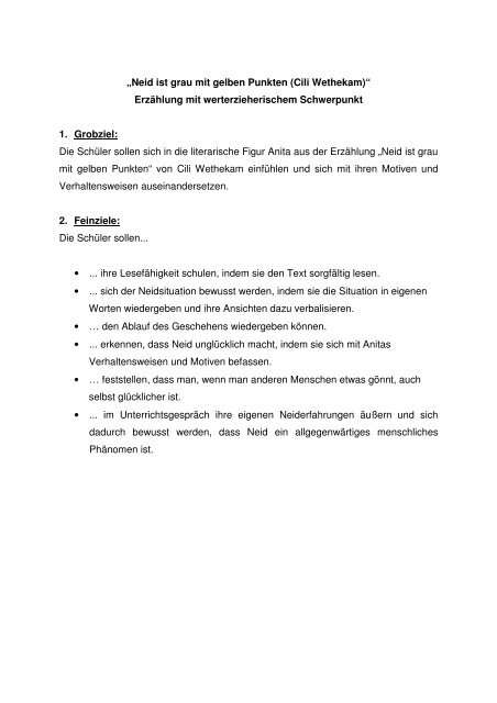 Neid Ist Grau Mit Gelben Punkten Neid ist grau mit gelben Punkten (Cili Wethekam) - Schulen in