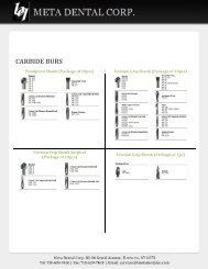 Lab Carbide Burs - Meta Dental Manufacturing