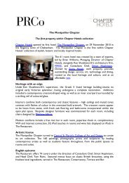 Download press release (PDF) - Chapter Hotels