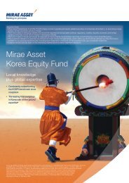 Mirae Asset Korea Equity Fund - Mirae Asset Global Investments
