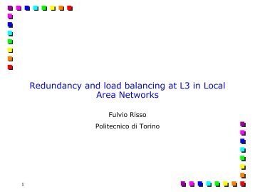 L3 redundancy.pdf - the Netgroup at Politecnico di Torino
