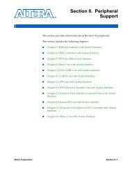 Nios II Processor Reference Handbook