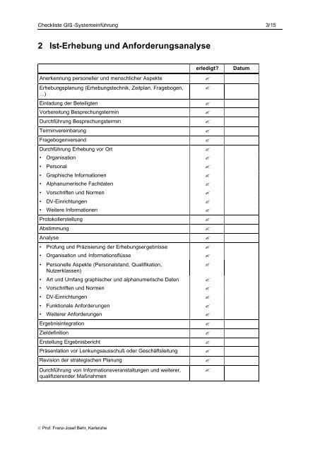 Checkliste GIS-SystemeinfÃ¼hrung - GIS-Management