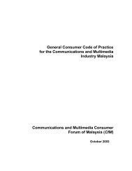 General Consumer Code of Practice for the Communications and ...