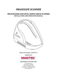 Installation and Operation Manual - MagTek