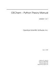 OEChem -- Python Theory Manual