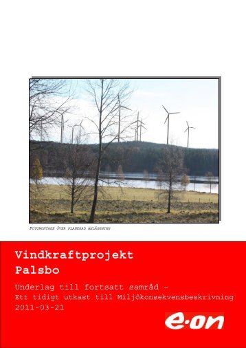 Vindkraftprojekt Palsbo - E-on