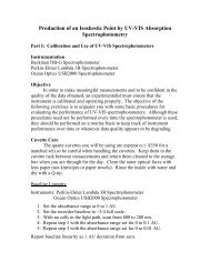 UV-VIS Absorption Spectrophotometry - Chemistry