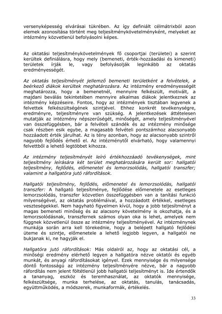 Ágazati teljesítménykövetelmények (pdf) - Felvi.hu