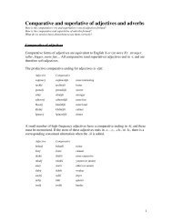 Comparative and superlative of adjectives and ... - Cokdybysme.net