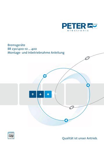 BR, Inbetriebnahmeanleitung - PETER electronic