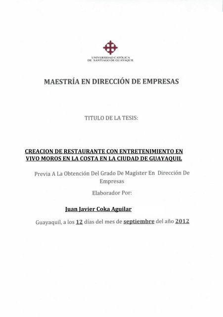 CREACION DE RESTAURANTE CON ENTRETENIMIENTO EN ...