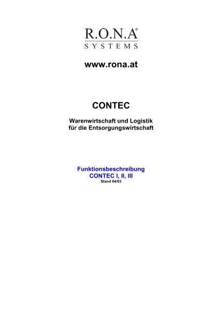 www.rona.at CONTEC