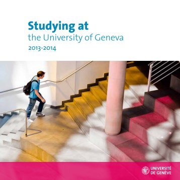 Studying at - Université de Genève