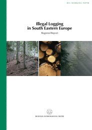 Illegal Logging in South Eastern Europe: Regional Report - EnvSec