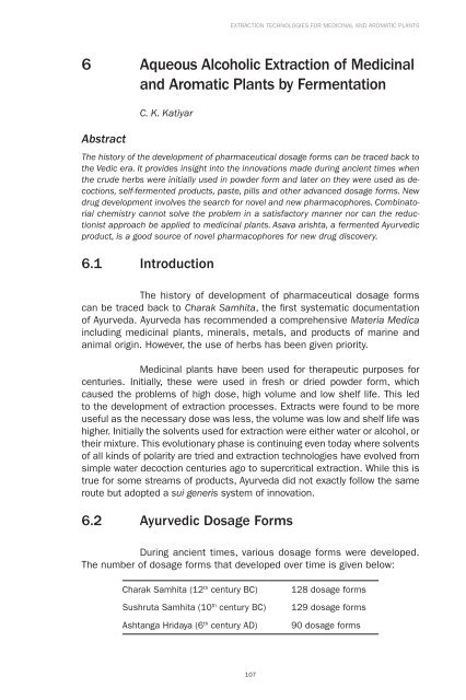 Extraction Technologies For Medicinal And Aromatic Plants - Unido