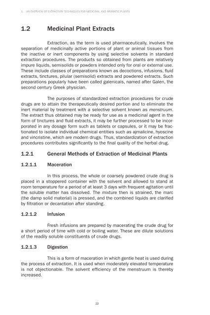 Extraction Technologies For Medicinal And Aromatic Plants - Unido