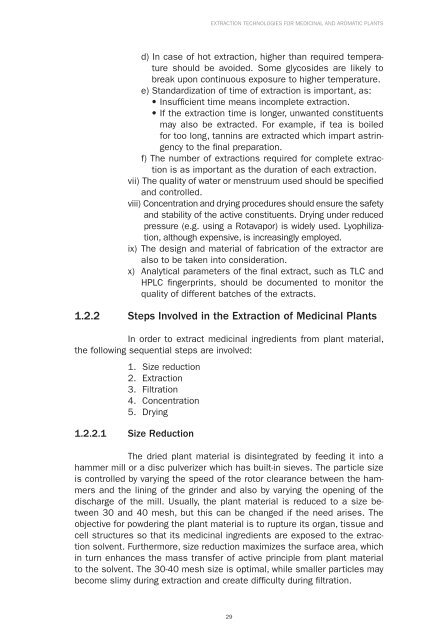 Extraction Technologies For Medicinal And Aromatic Plants - Unido