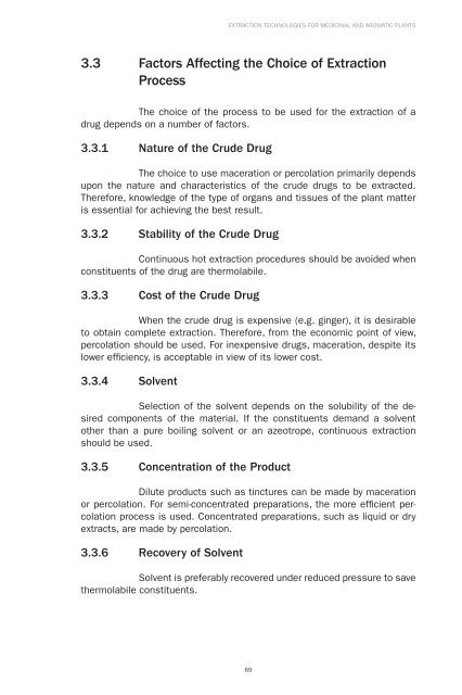 Extraction Technologies For Medicinal And Aromatic Plants - Unido