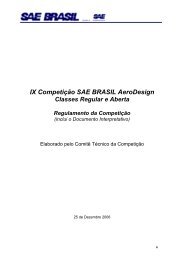 REGULAMENTO Aerodesign Brasil - 2007 - UFSC Aerodesign