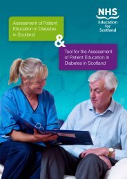 Tool for the Assessment of Patient Education in Diabetes in Scotland ...