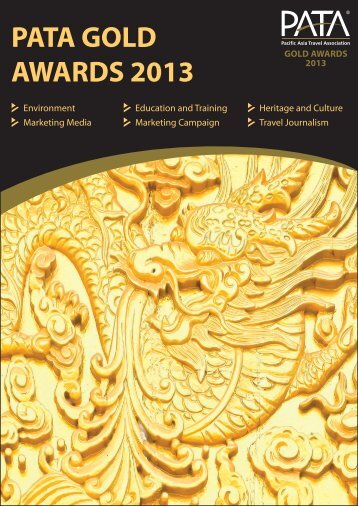 GOLD AWARDS 2013 PATA Gold Awards 2013