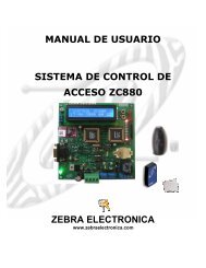 MANUAL ZC880 y CONTROLES DE PUERTA.pdf - Zebra Electronica