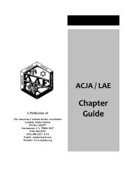 Chapter Guide (pdf) - American Criminal Justice Association